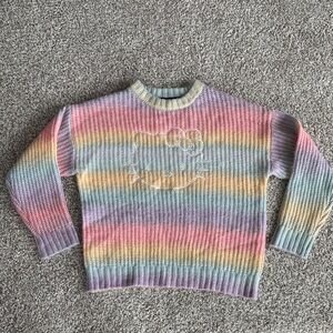 Hello Kitty Pastel Rainbow Sweater